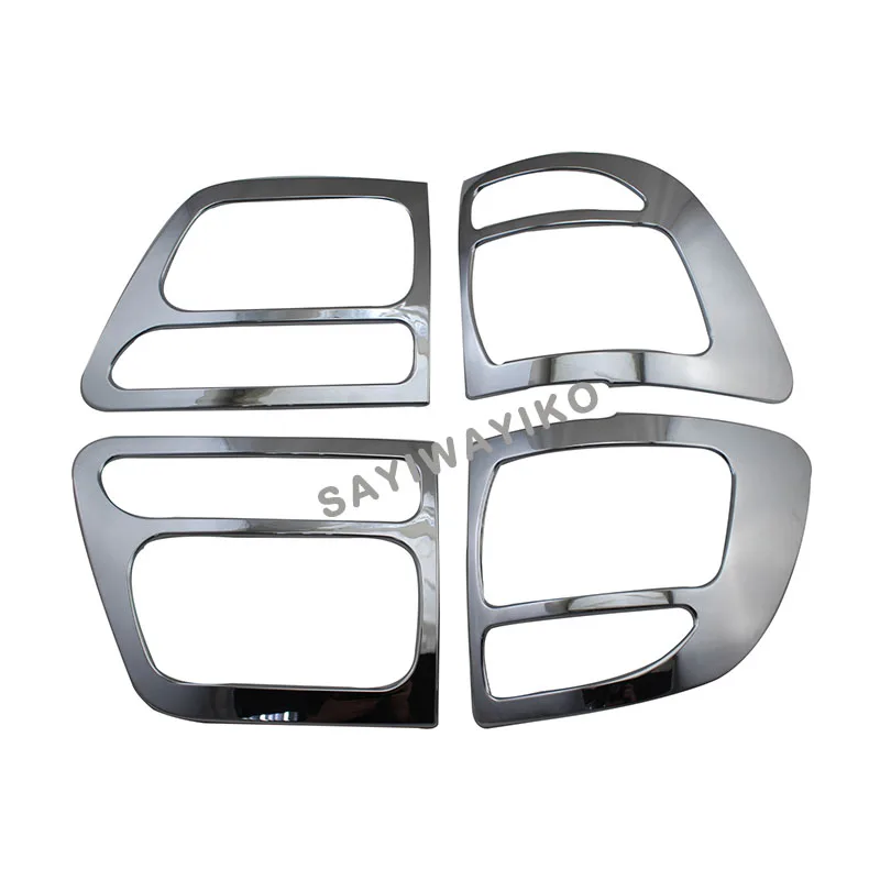 

Хромированные аксессуары из АБС-пластика для Toyota Fortuner Hilux SW4 2006 2007, задняя крышка фонаря, отделка заднего фонаря, 4 шт.
