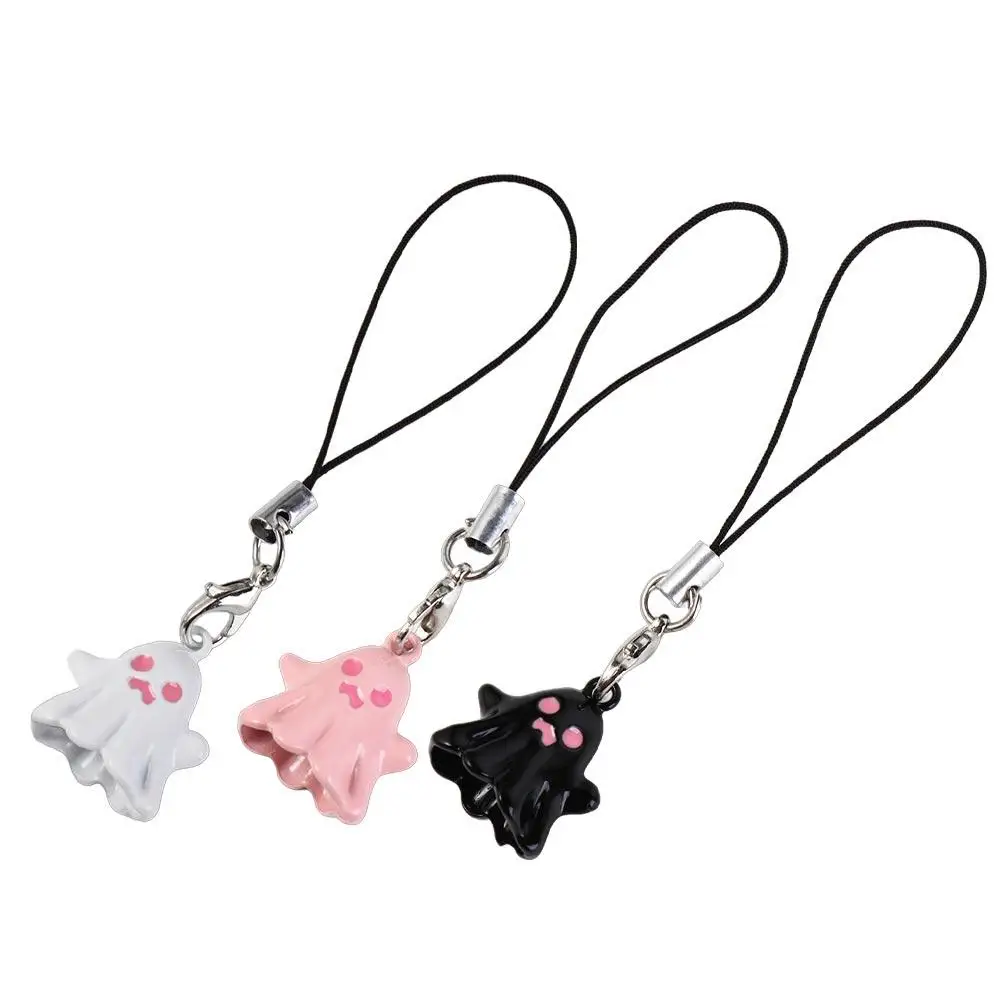 Fashion Spooky Ghost Phone Charms Pendant Halloween Kawaii Y2K Phone Strap Women Girls