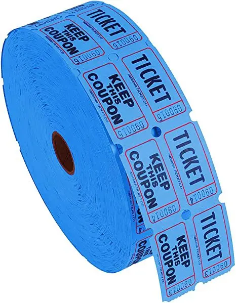 � Bunte, abreißbare Eintrittskarten, Großpackung 500 Stück Rolle, Event-Gutscheine, Coupon-Set, Verlosungs- und Lotterie-Tickets, Multipack – Detail 9