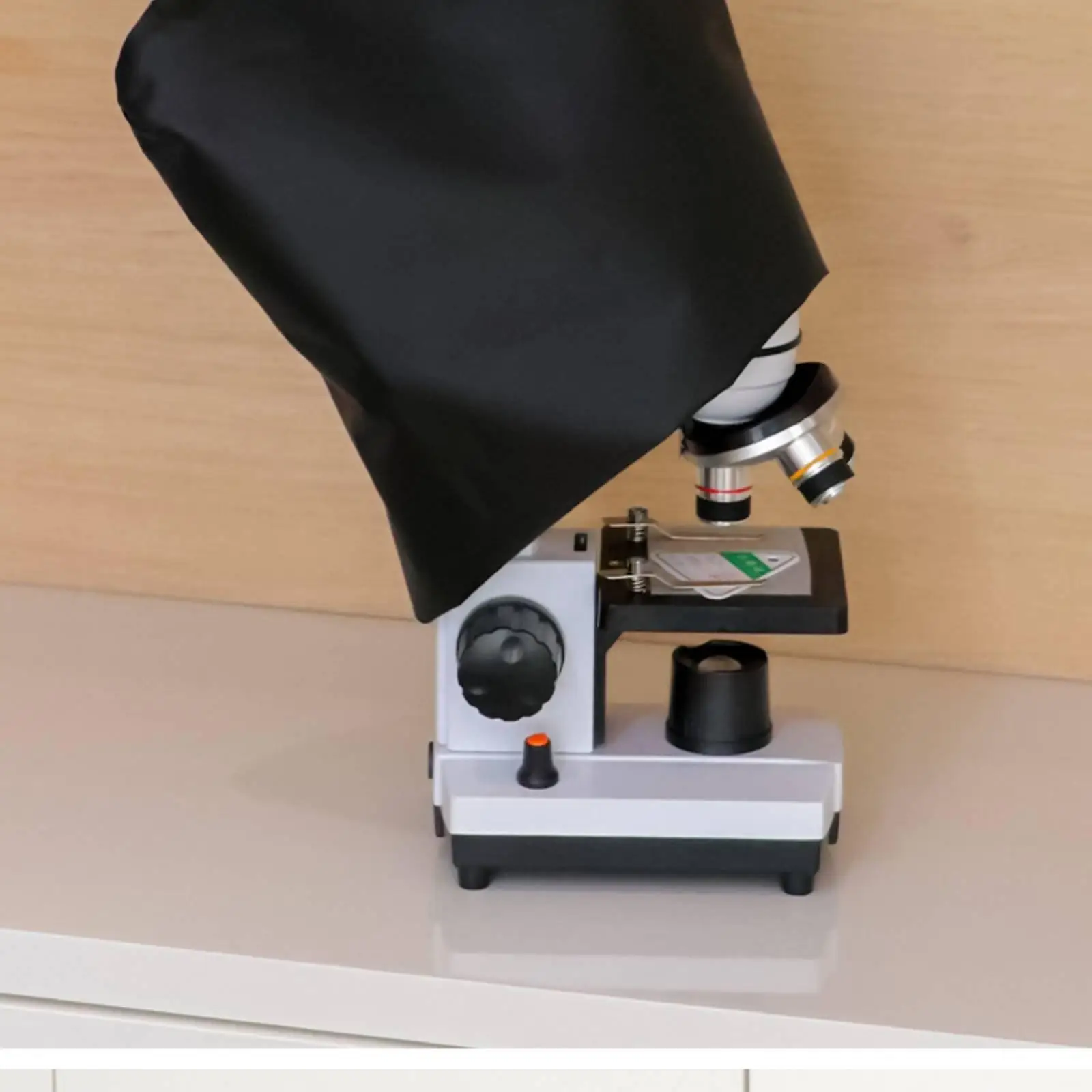 Microscope Dust Cover Waterproof Scientific Equipment Shield Polyester Guard for Lab Classroom Hospital Use
