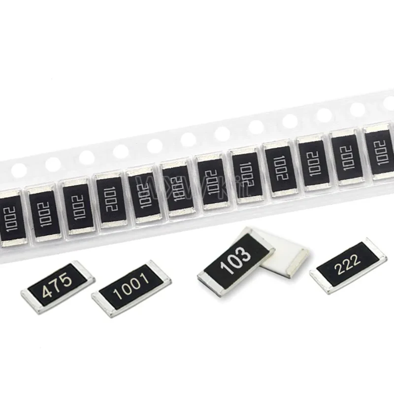 50PCS/LOT 2512 SMD Chip Resistor 5% 0R-1M R001 R010 R100 R020 1R 10R 100R 1K 10K 100K 1M ohm