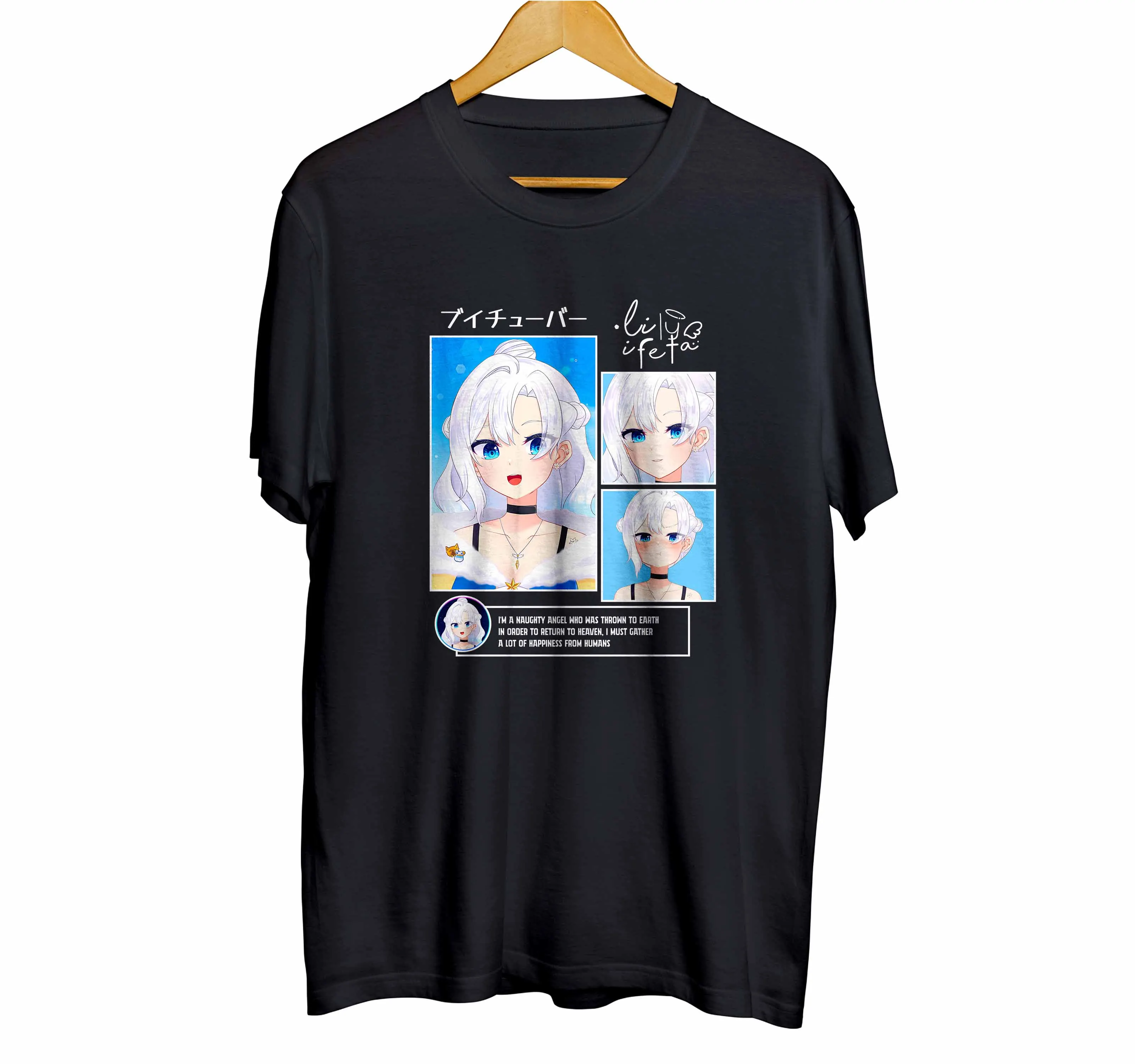 T-shirt distroanime vtuber LILY IFETA - RE MEMORIES 100% combed 30s