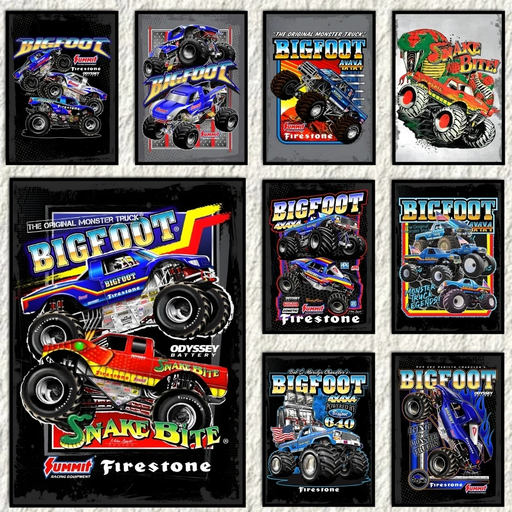 

Anime B-BIGFOOT4x4 Game Poster Home Living Bed Room Bar Hallway Sticky Wall Art Printing Waterproof Aesthetic Decor