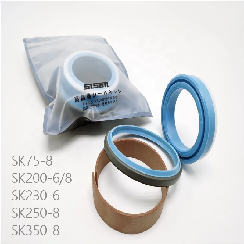 For Track Adjuster Seal Kit Tensioner Cylinder Oil For Kobelco Excavator Sk75-8 Sk250-8 Sk350-8 Chain Excavator