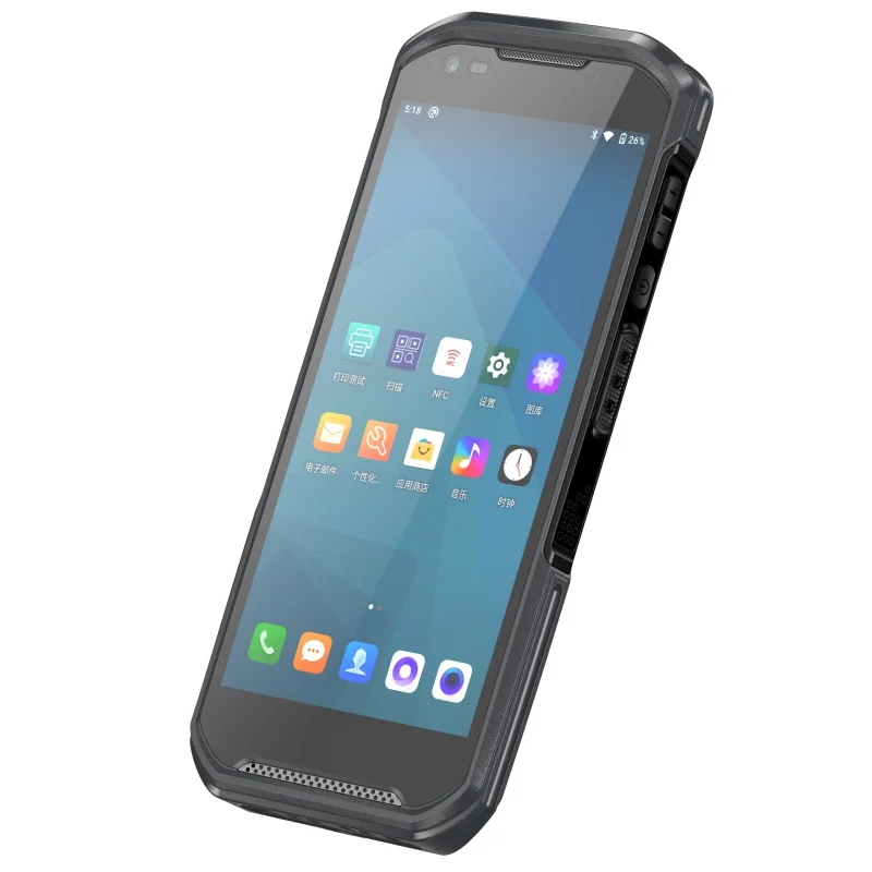 IoT Handheld Terminal 5.5 Inch HD Screen Octa-Core 4G LTE With 2D Barcode Scanner & NFC IP66 Rugged 1.5m Drop Resistant 20MP