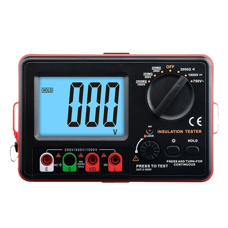

Insulation Resistance Tester 1000v Mega Ohm Meter Grounding Resistance Meter 2000 Ohm