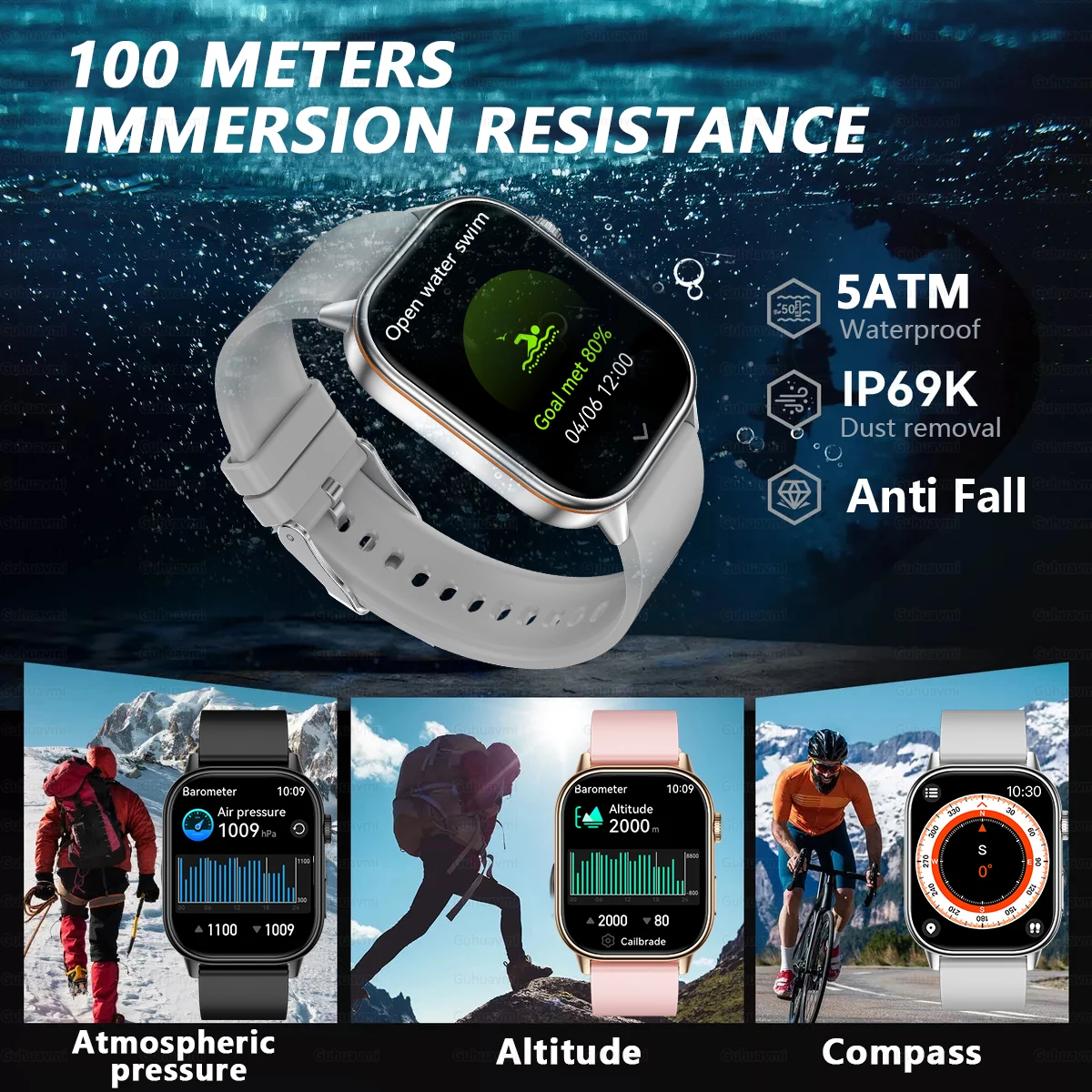 2025 nuevo para Xiaomi moda deportes reloj inteligente 178 + modos deportivos Beidou GPS IP68 impermeable Bluetooth llamada rastreador de salud relojes