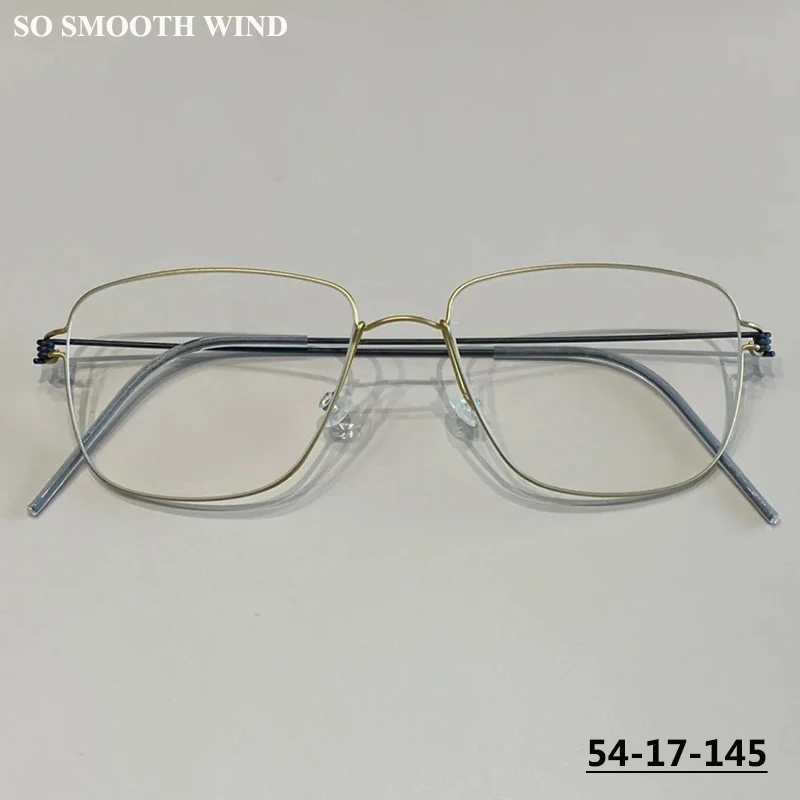 Denmark Brand Rim Screwless Glasses Frame Men Women Titanium Square All-match Eyeglasses GUSTAV Business Spectacle Eyewear Gafas