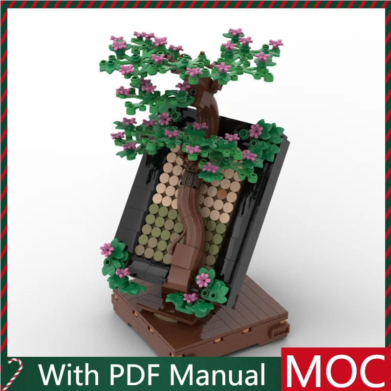 

478 PCS Hot Selling Blossom Tree Bonsai Model Modular Building Blocks Kids Assembly Display Toys Festival Surprise Birthday Gift