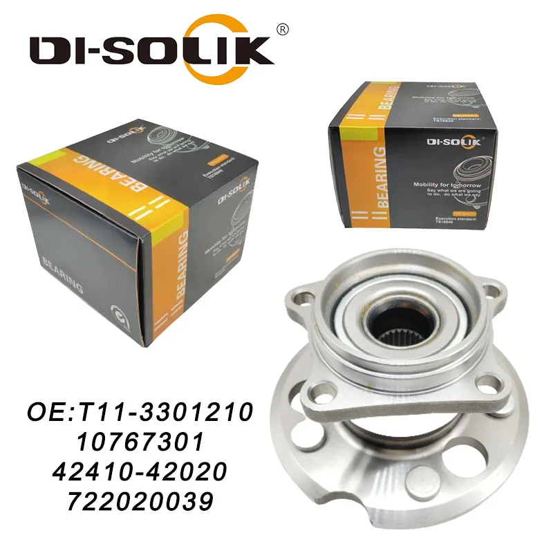 

DI-SOLIK Auto Parts 4WD Rear Wheel Hub Bearing Assembly T11-3301210 722020039 42410-42020 VKBA6824 for TOYOTA RAV 4 II(A2)2000-