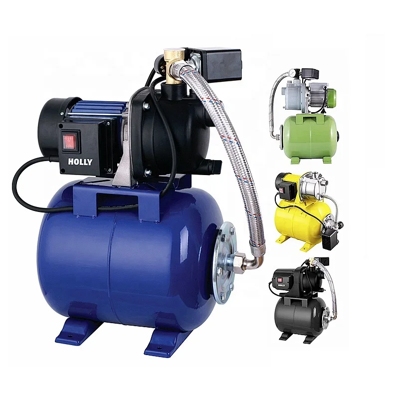 0.8HP self priming pump station water booster pump with Pressure Tank Garden Sprinkler System 600W Automatic Jet Pump 19L Boiler