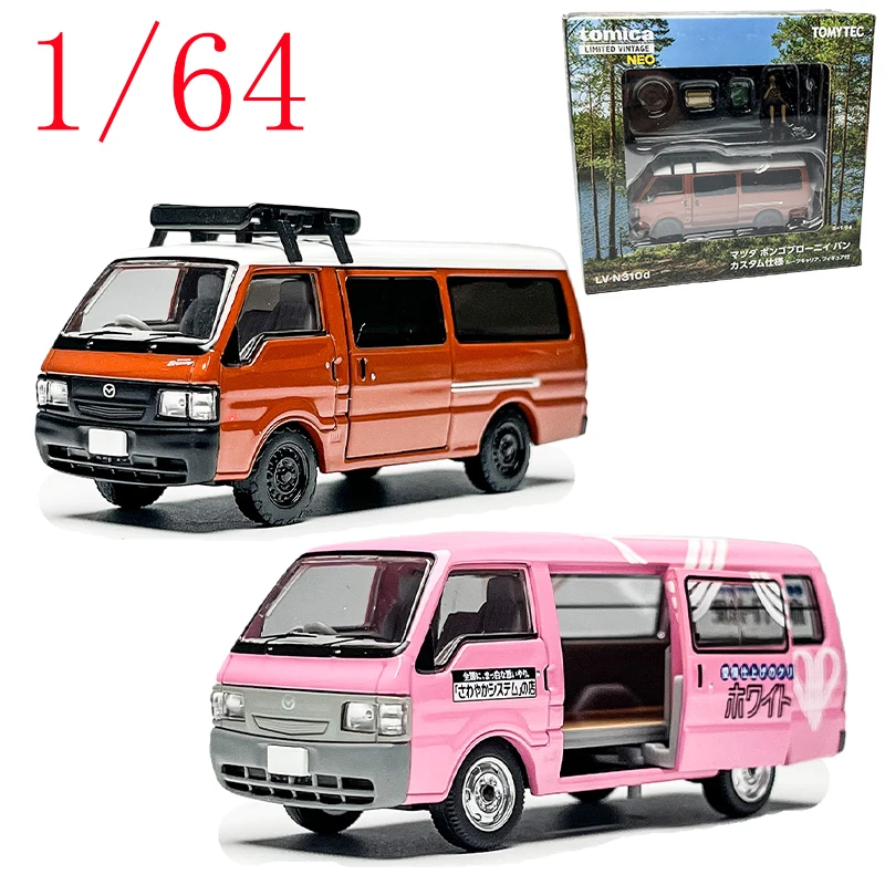 TLV دييكاست سيارات 1/64 مقياس مازدا فان نموذج سيارة سبيكة مازدا بجولة RV لعب المركبات نموذج المشهد قطعة عرض ثابت #1