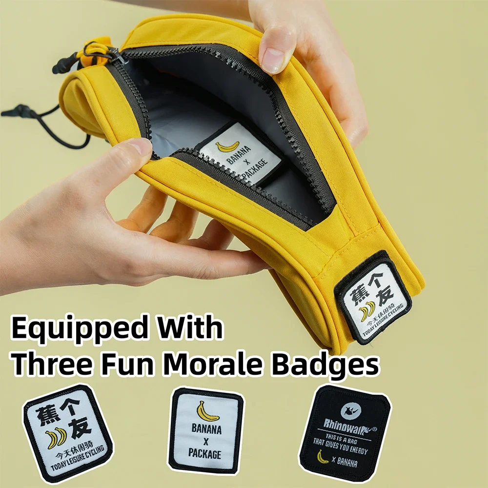 وحيد القرن الدراجات دراجة حقيبة الموز نوع تخزين الملحقات أدوات الترفيه حقيبة كتف لدراجة الحصى الطريق الجبلية #5