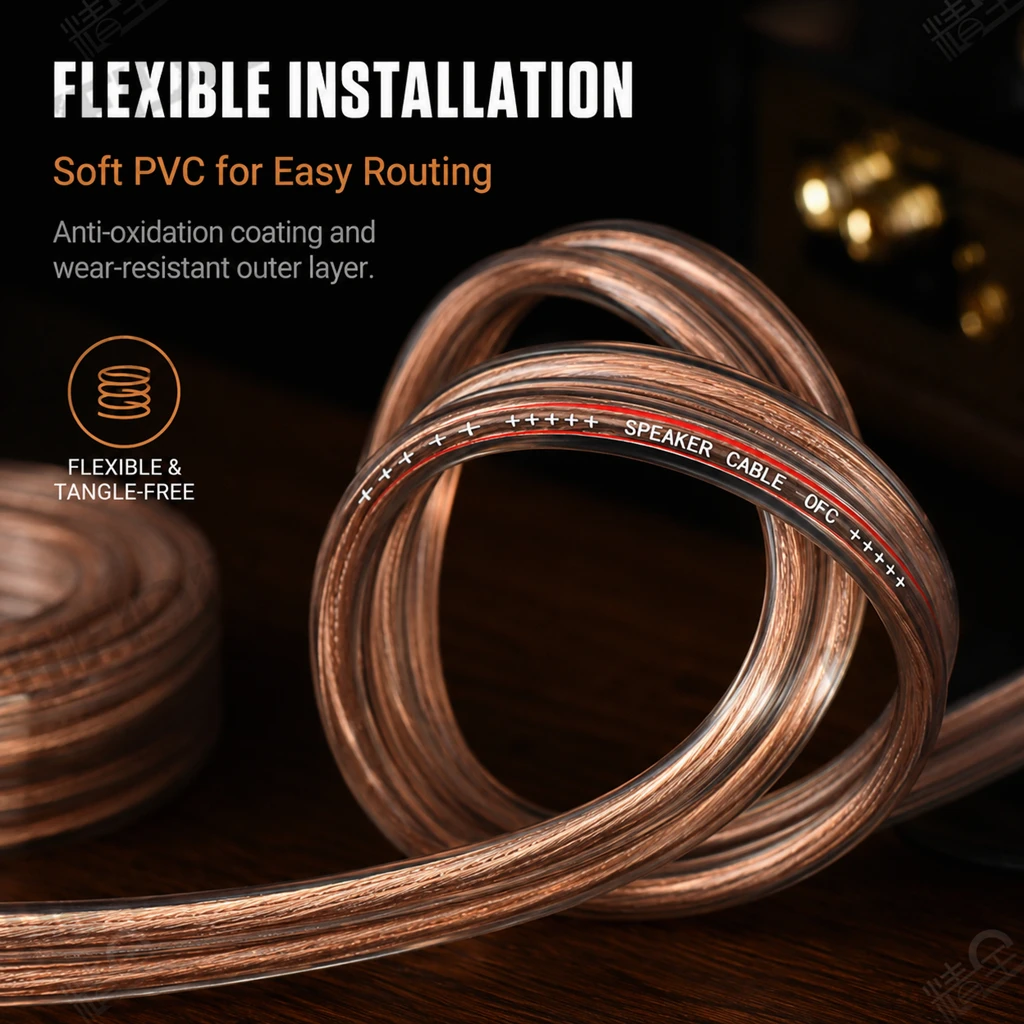 HIFIDIY LIVE Speakers loudspeaker Wire Cable Audio line Cable DIY HIFI Fancier OFC Pure Oxygen-Free Copper 200 300 400 600Core