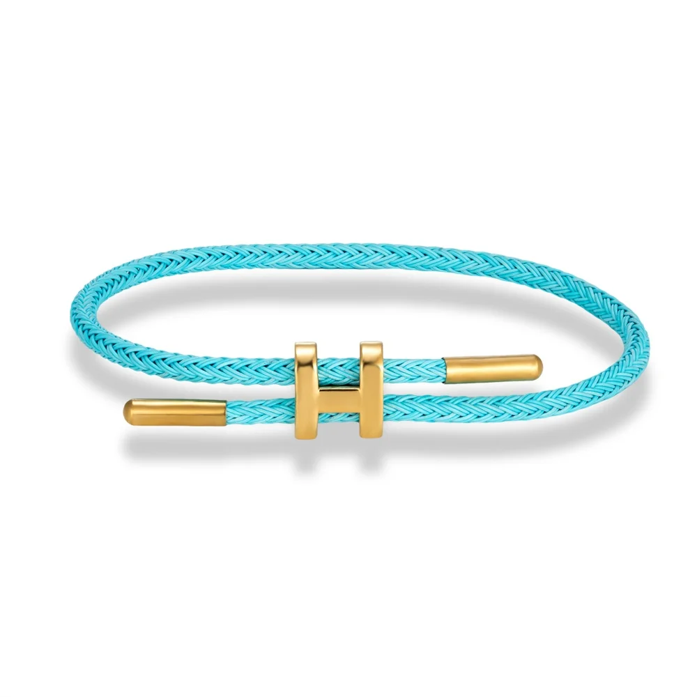 Multicolor roestvrijstalen draadkabel verstelbare armband waterdicht geen verkleuring luxe minimalistische paar sieraden cadeau voor mannen vrouwen