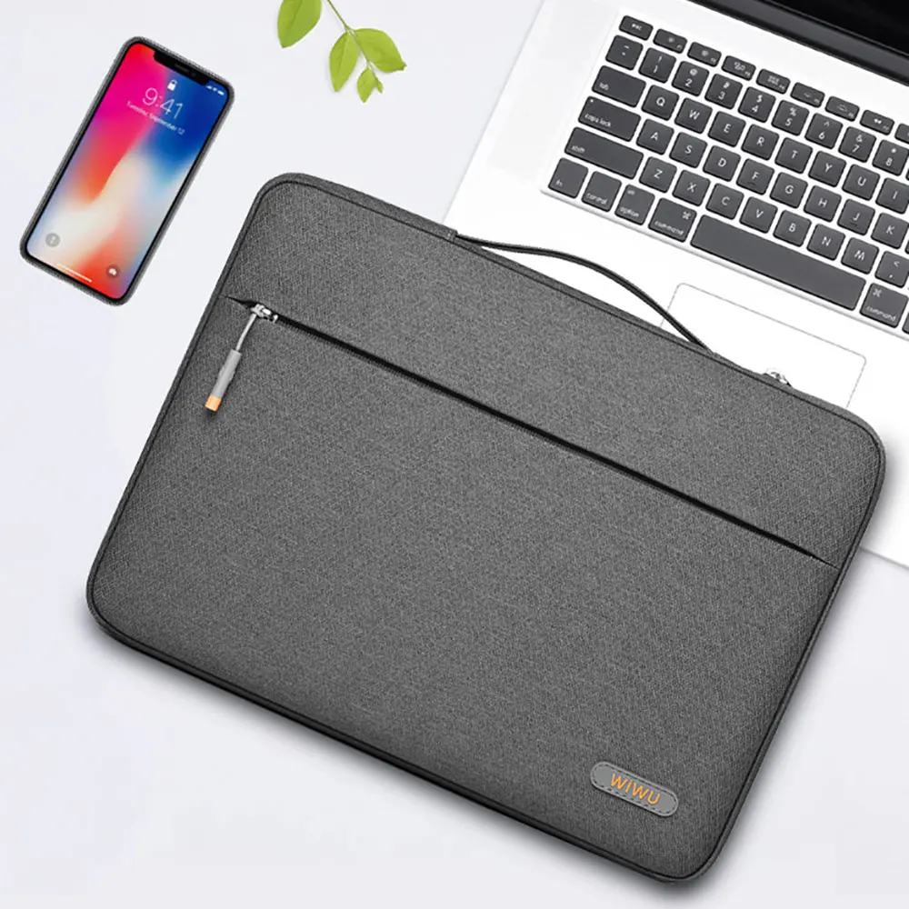 

WiWU Laptop Sleeve for MacBook Air 13 A2337 M1 Waterproof Computer Case for MacBook Pro 14 16 Inch Shockproof Notebook Case 15.6