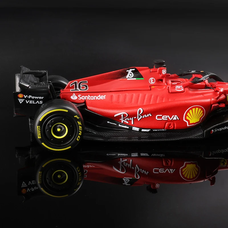 Bburago 1:43 F1 Scuderia Ferrari Leclerc 2022 SF90 SF21 SF1000 F1-75 Alloy Luxury Vehicle Diecast Cars Model Toy Collection