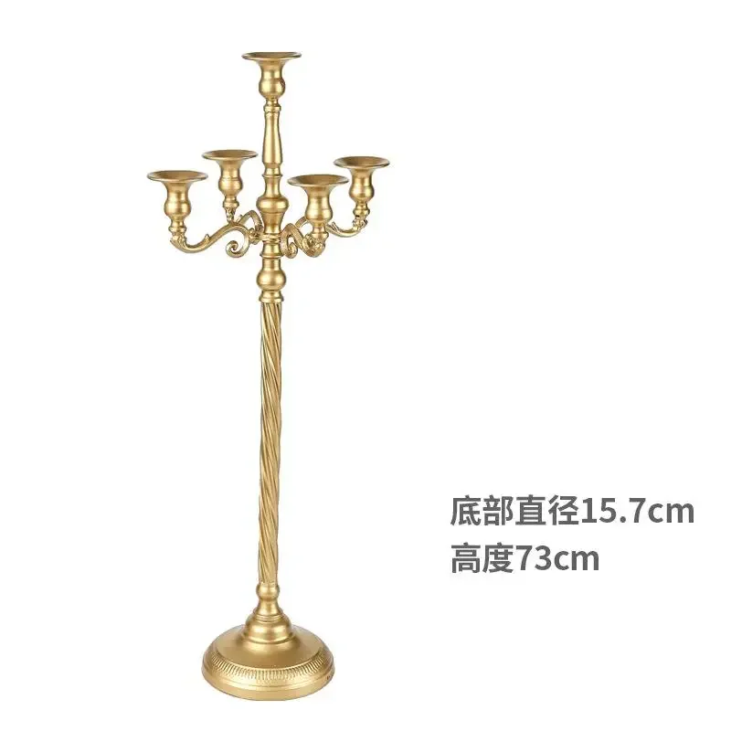 Metalen Kandelaar voor Bruiloft Tafeldecoratie Kandelaar Goud Wit Zilver 5 Armen 63 cm 73 cm 89 cm