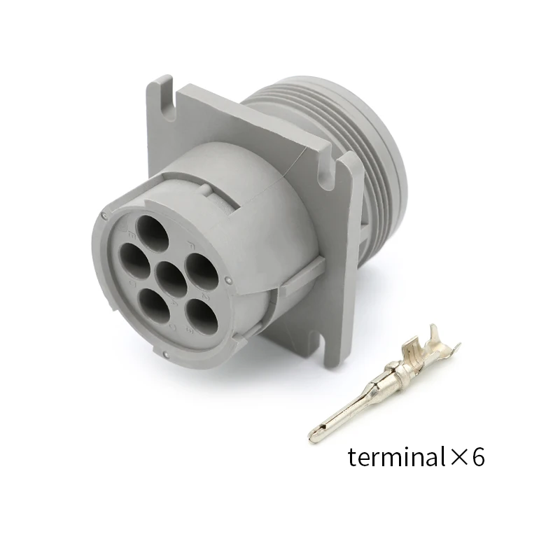 

HD10-6-96P Dechi type HD series automotive connector 6pin male and female fixed wire end wiring harness electrical connectors