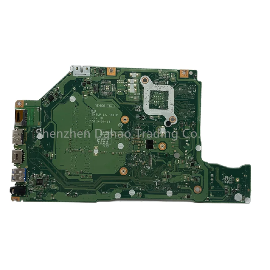 Placa-mãe portátil para Acer Aspire, EH5LP LA-H801P, A315-42, A315-42G, A515-43, A515-43G, AMD R3-3200, R5-3500, R7-3700, CPU N19C1