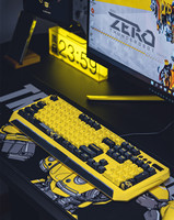 Transformers Bumblebee Gaming Keyboard KG8104 Robot Yellow RGB Backlight 104 Key Red Switches Wired Mechanical Keyboard