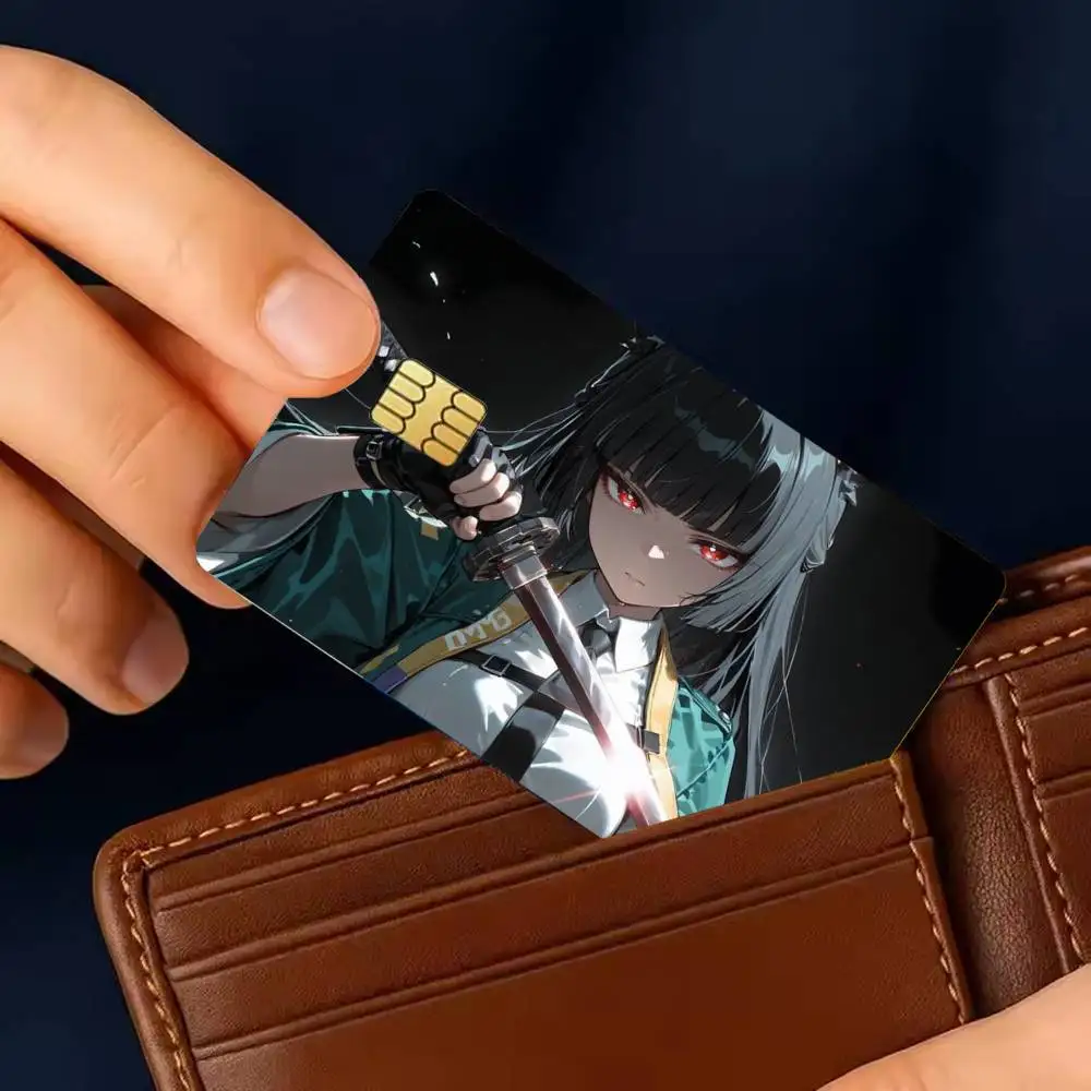 Z Zone Zero Miyabi Hoshimi Sticker Film Tape Skin for Credit Card Debit Card Waterproof Stickers