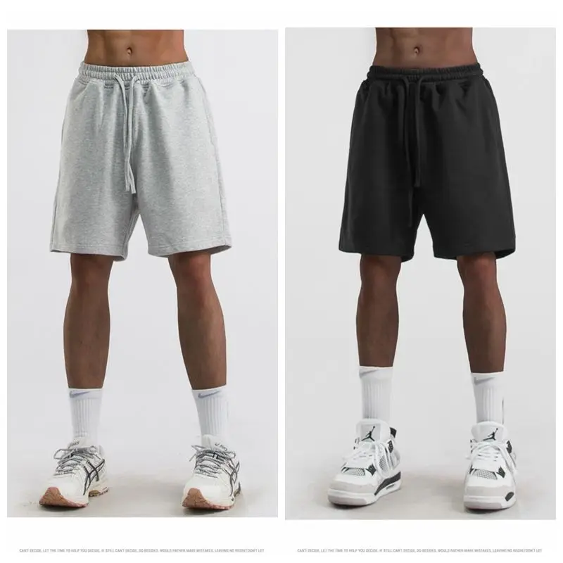 

Men's Shorts Summer Cotton Breathable Loose Sports Five-point Pants Thin Casual Wide-leg Beach Pants Comfortable