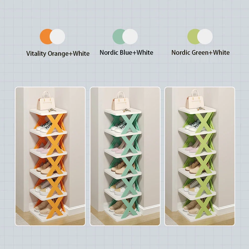 Shoes Racks Storage Organizer Detachable Shoe Racks Saves Family Household Rack Multi Layer Simple Shoes Shelf Color Cabinet