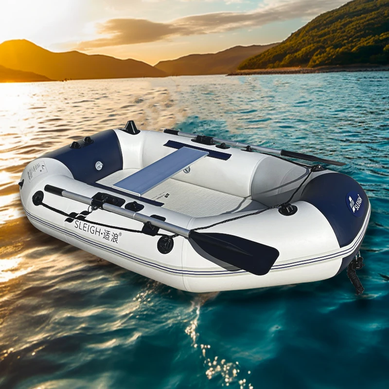 

SLEIGH SD Series 1.2 MM Inflatable Thicken Fishing PVC Rowing Boat 1 2 3 4 5 6 7 Person Float Raft Portable Pontoon Dinghy
