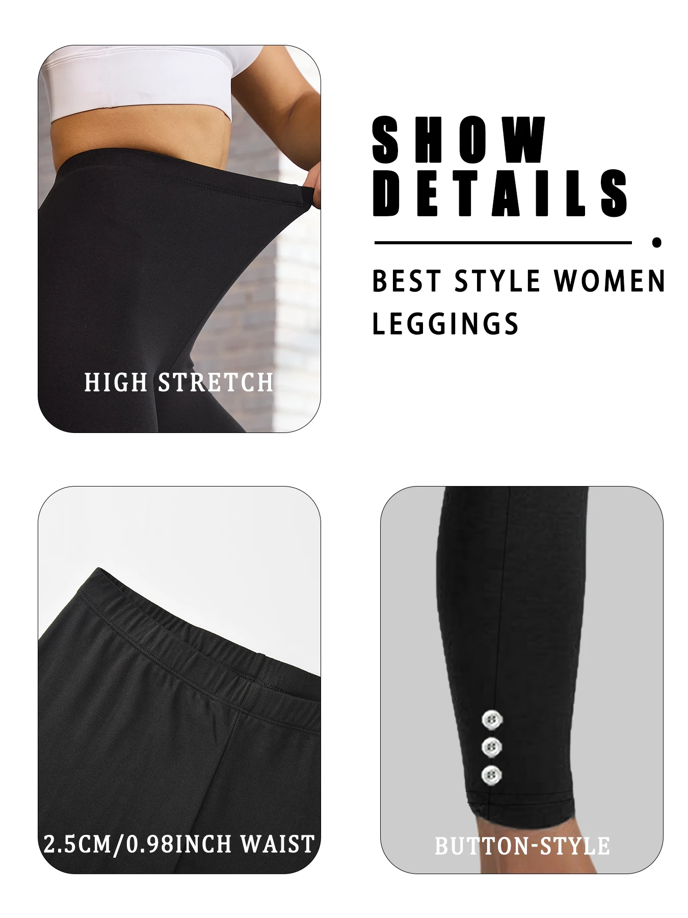 Superweiche Damen-Leggings, hohe Elastizität, kein Durchsichtig, Workout, Yoga, Laufen, Sportlich, Push-Up, Fitnessstudio, lange Fitness-Leggings