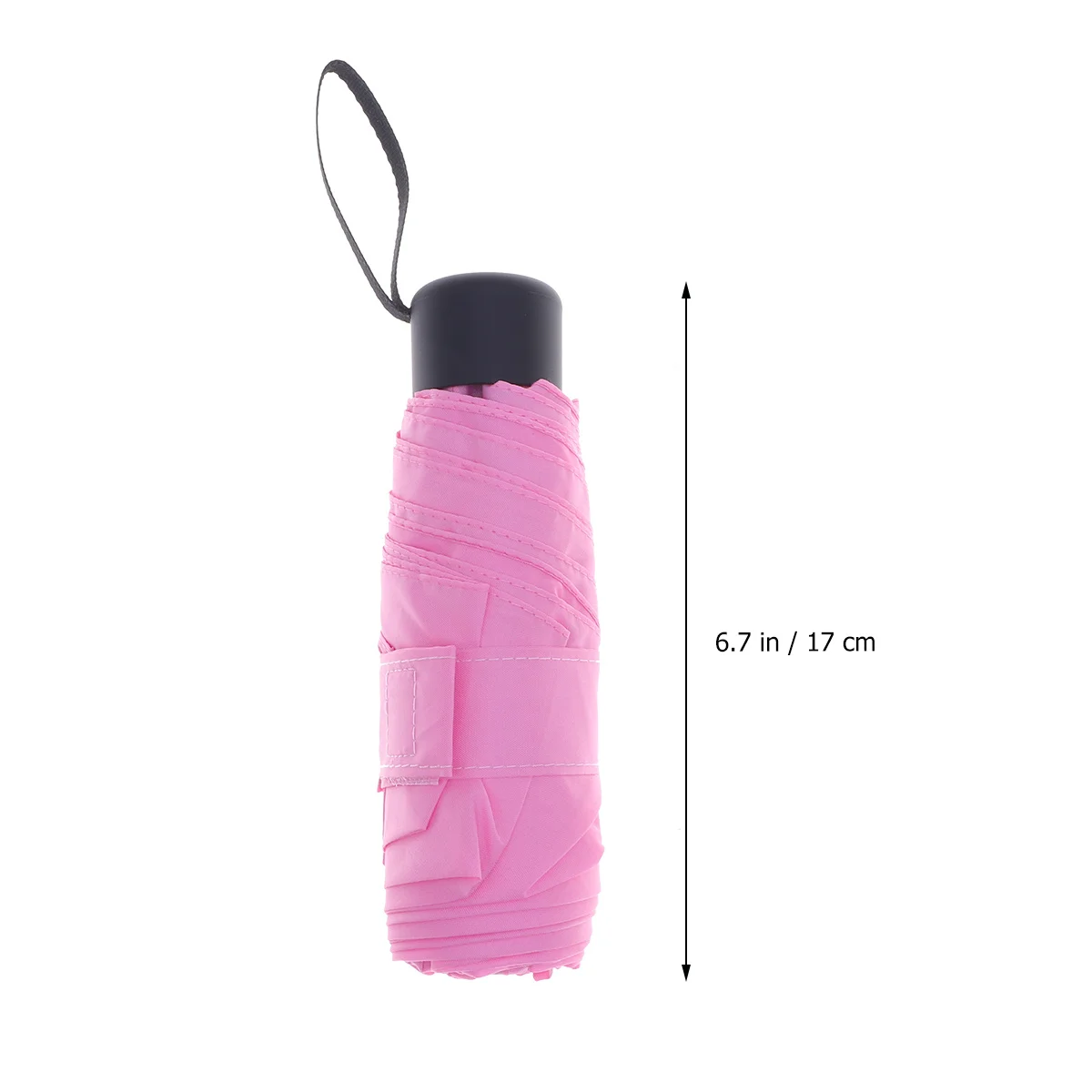 

1Pcs Foldable Mini Umbrella Pink Lightweight Anti-Uv Portable Travel Sunshade Rain Waterproof Fashion Umbrella for Women