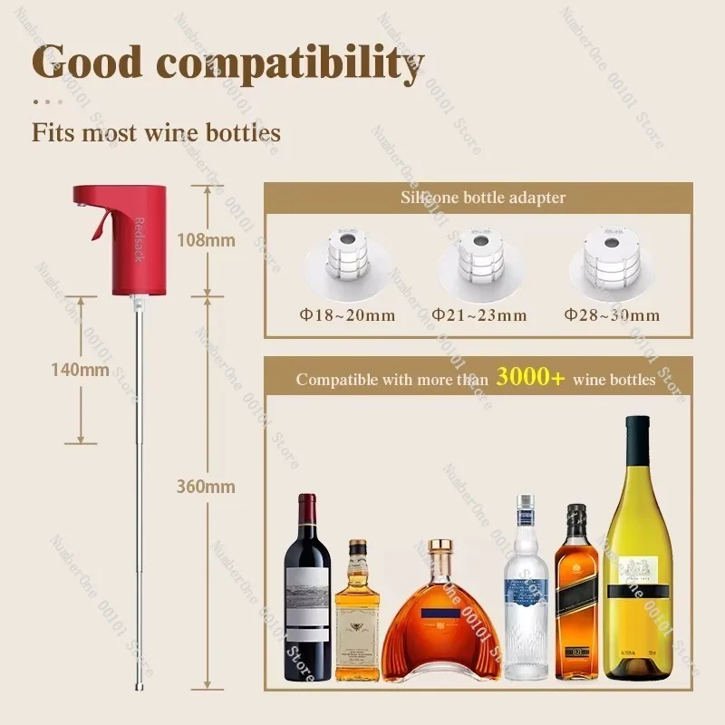 Portable Automatic Wine Dispenser Adjustable Quantitative Pump Mini Whiskey Baijiu Dispensing Tool For Home Bar