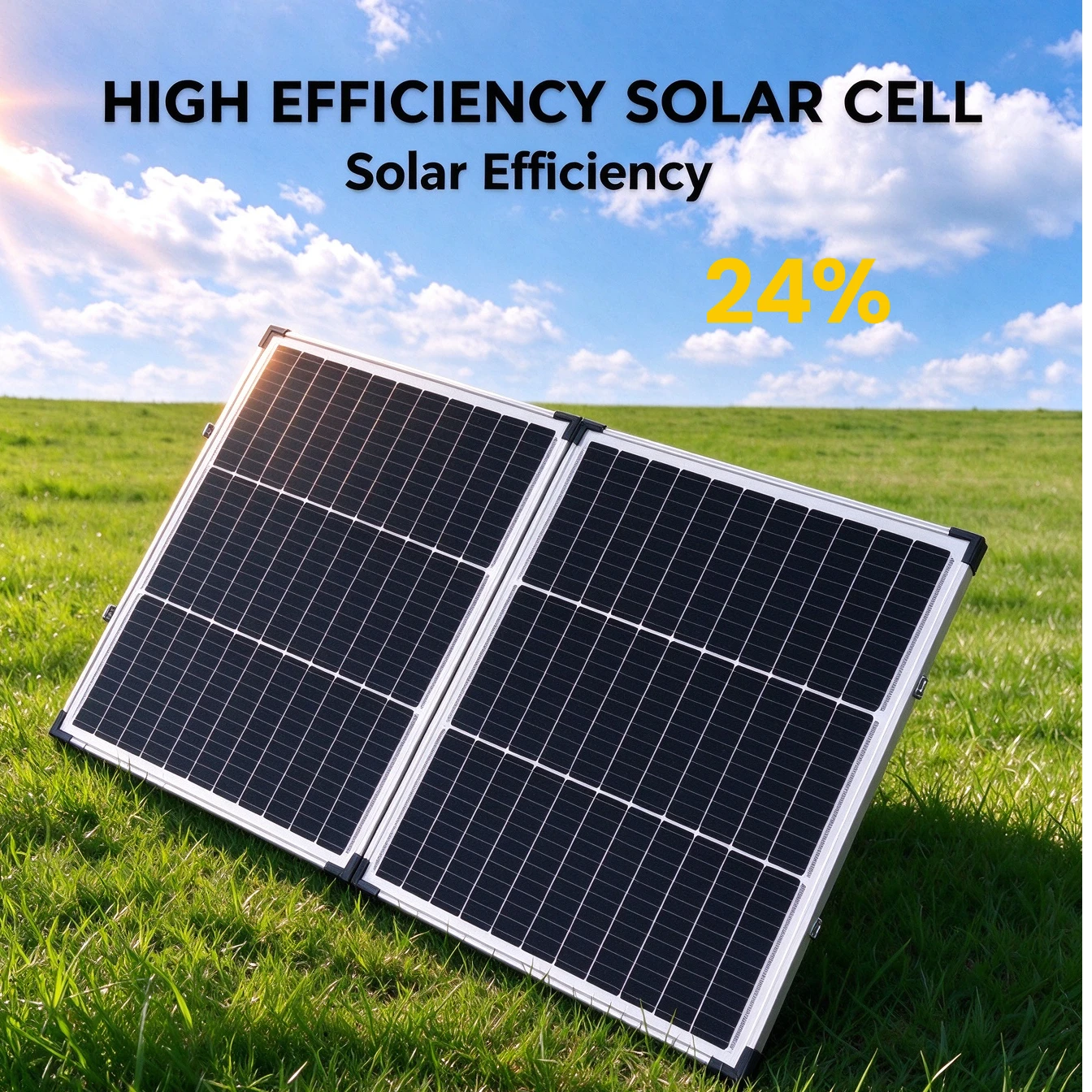 140W Portable Solar Panel Built with Controller Connection Cable for Outdoor Camping RV Farm Home Off Grid System