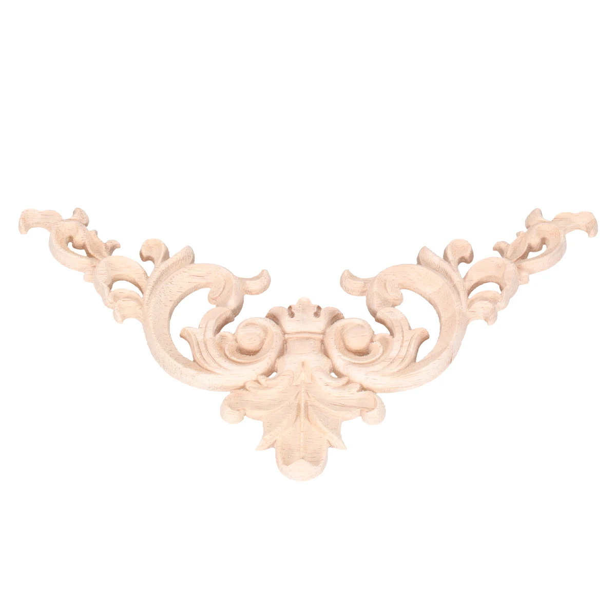 

4 Pcs Onlay Carved Unpainted Frames Decorative Corner Applique Wall Door Cabinet Mirror Solid Onlay Applique Wood Craft