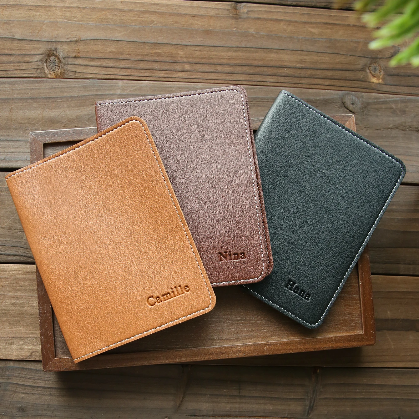 1 PCS Custom Name Passport Holder Personalized Leather Passport Cove Customized Travel Accessories Handmade Passport Holder Gift