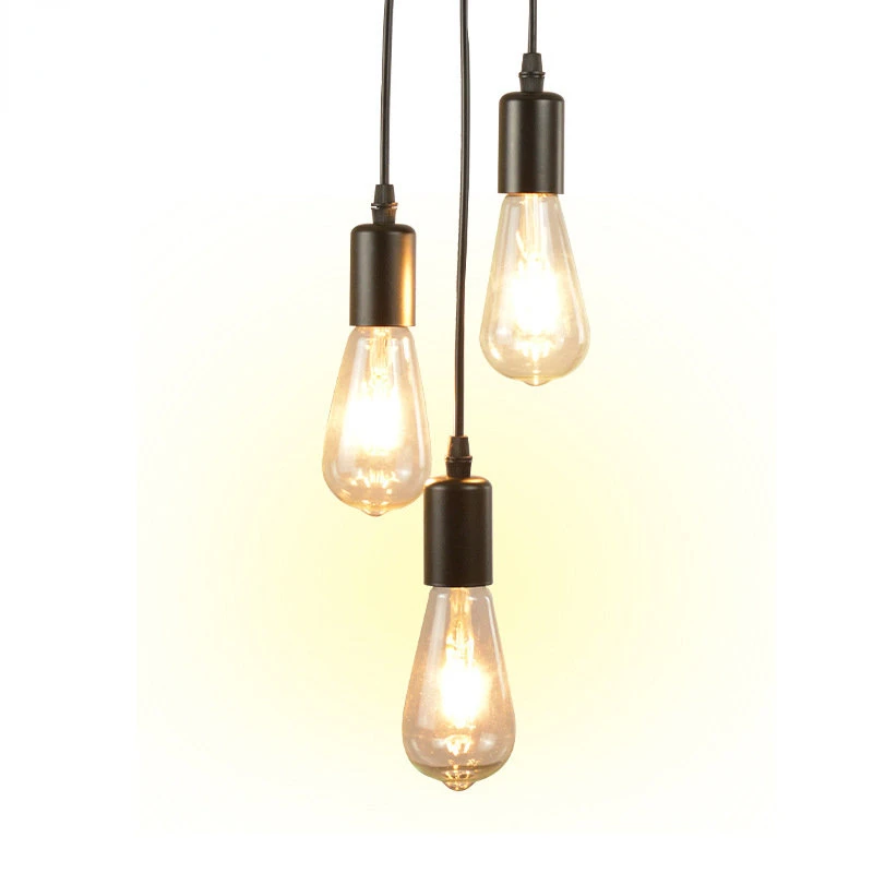 

Industrial Vintage Pendant Chandelier Lighting Hemp Rope Wood Antique Retro Loft Island Pendant Lighting Edison Adjustable