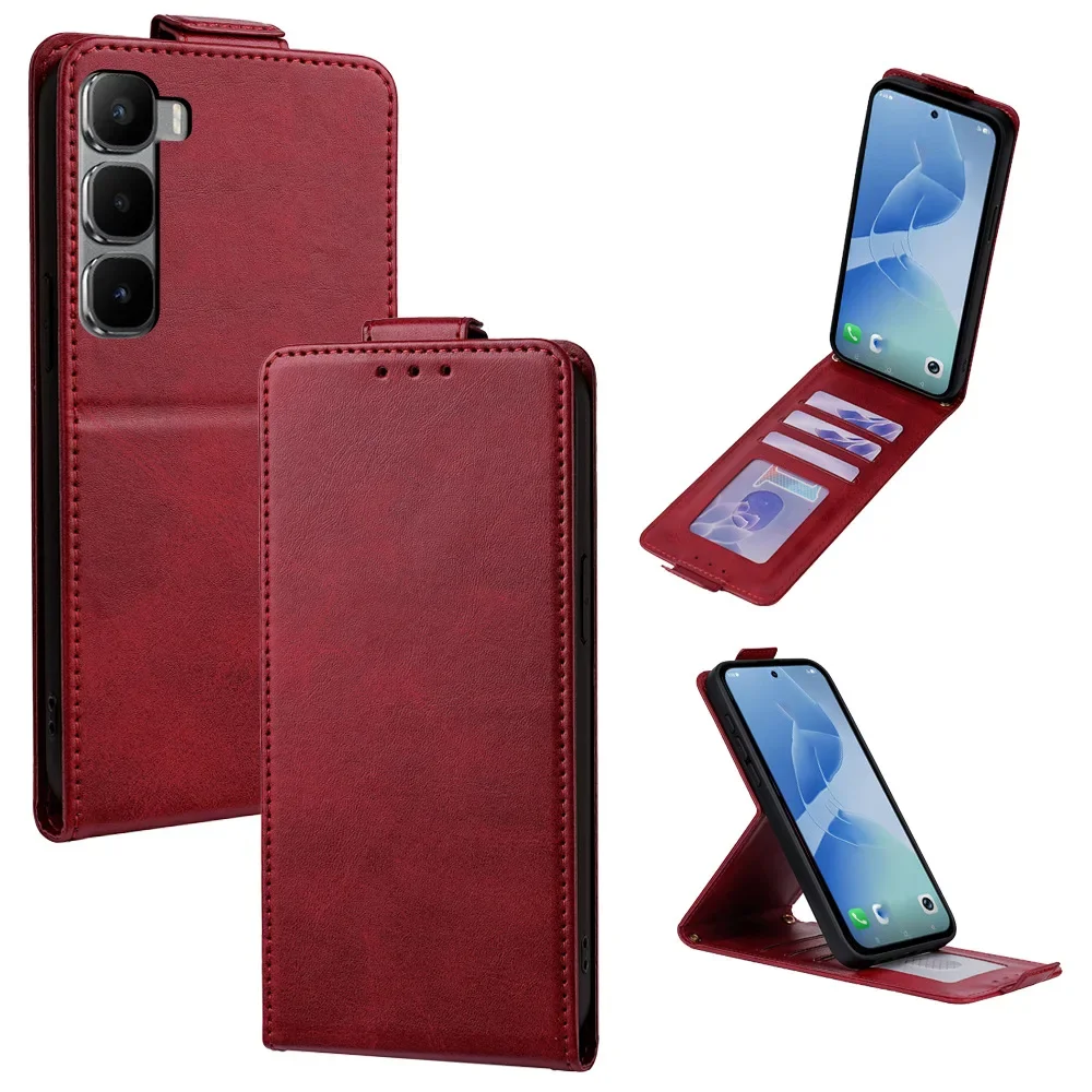 

Magnetic Vertical Flip Phone Cover for Infinix GT 30/Hot 60 50 40 30 20 12 11s/Zero 30 20/Note 50 40 30/Smart 10 8 Pro