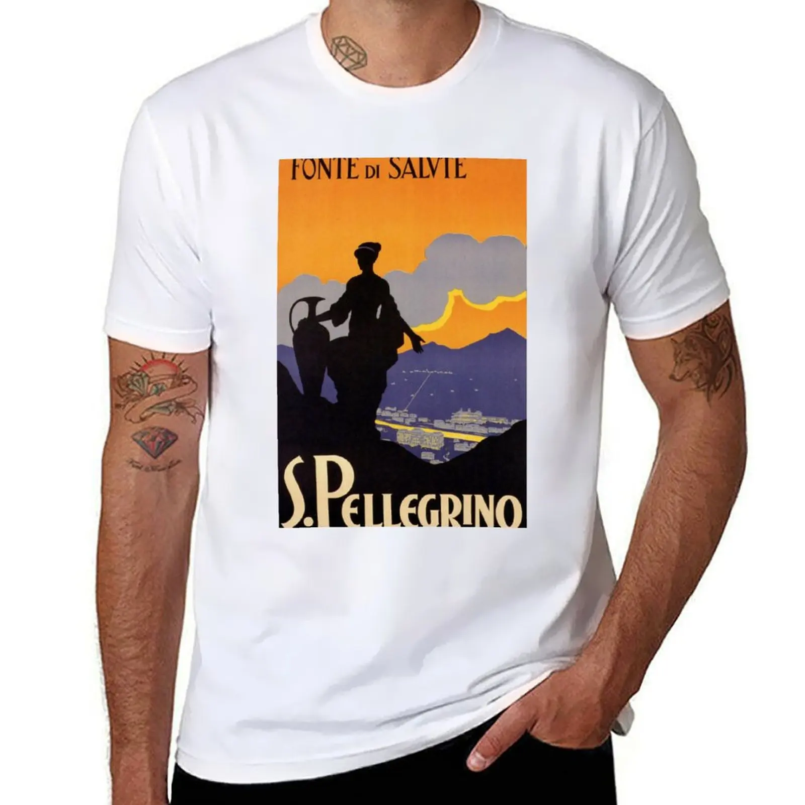 

Vintage Travel - San Pellegrino T-Shirt men t shirt cotton 100% cotton t shirt man T-Shirt