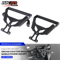Yamaha Tracer 9 GT 2024 GPS Navigasyon Gidon Braketi Tracer 9/GT 2021 + gidon Telefon Desteği Cep Telefonu Standı Tutucu