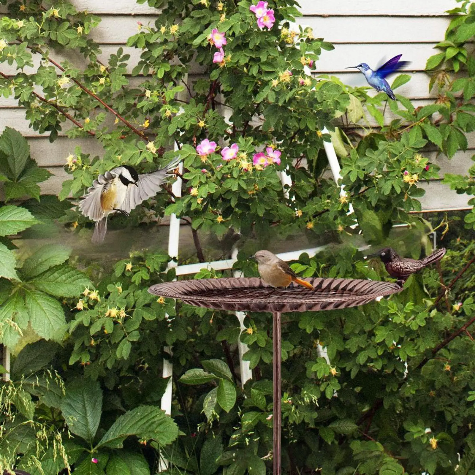 

Birdfeeder Garden Decor Yard Decoration Weatherproof Versatile Novelty Outdoor