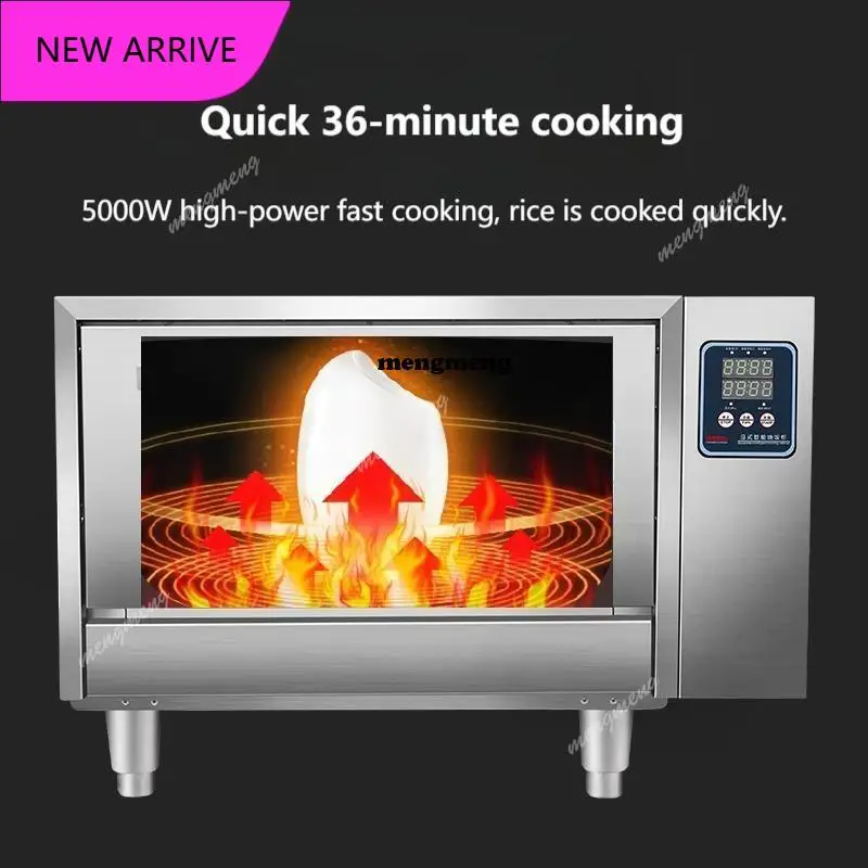 

Новый интеллектуальный многофункциональный коммерческий шкаф для приготовления риса мощностью 5000 Вт, подходит для столовых, ресторанов и закусочных