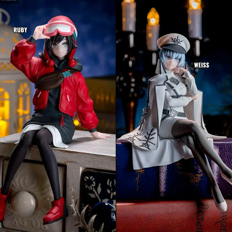 SEGA Original RWBY Ruby Rose Weiss Schnee Anime character Model ornament Collection Figure Kids toy Christmas birthday gift