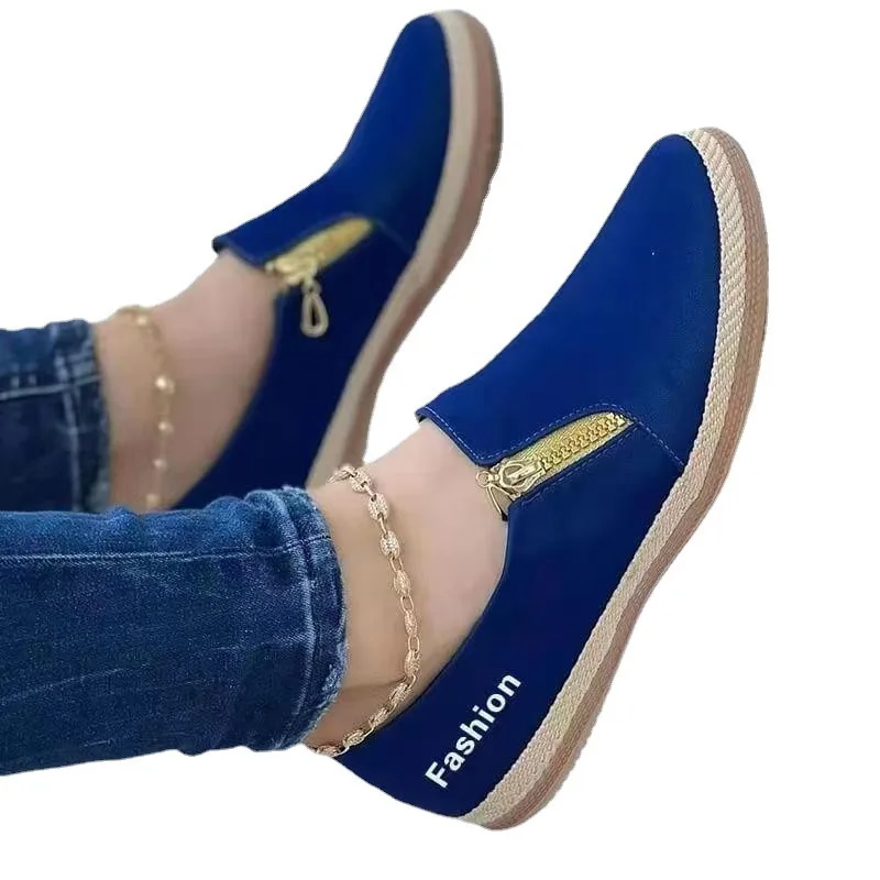 Women Flat Shoes Fashion Casual Round Head Sports Shoes Comfort Couple Walking Flats Daily Female Footwear Zapatillas Mujer