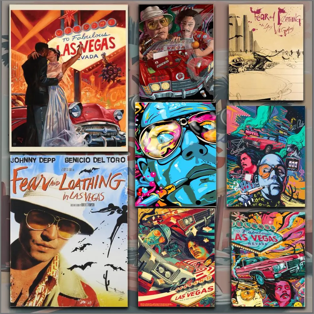 Fear Loathing Las Vegas Poster Durable HD PVC Wall Art - Waterproof Soundproof For Home Office Bar