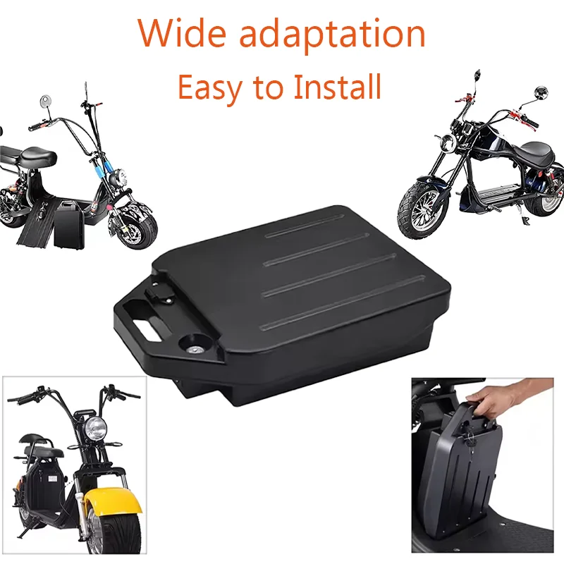 60V Fat Tire Scooter Battery 12Ah Smart BMS Rechargeable Li-ion Pack for Harley Citycoco Motorcycle + 67.2V Charger