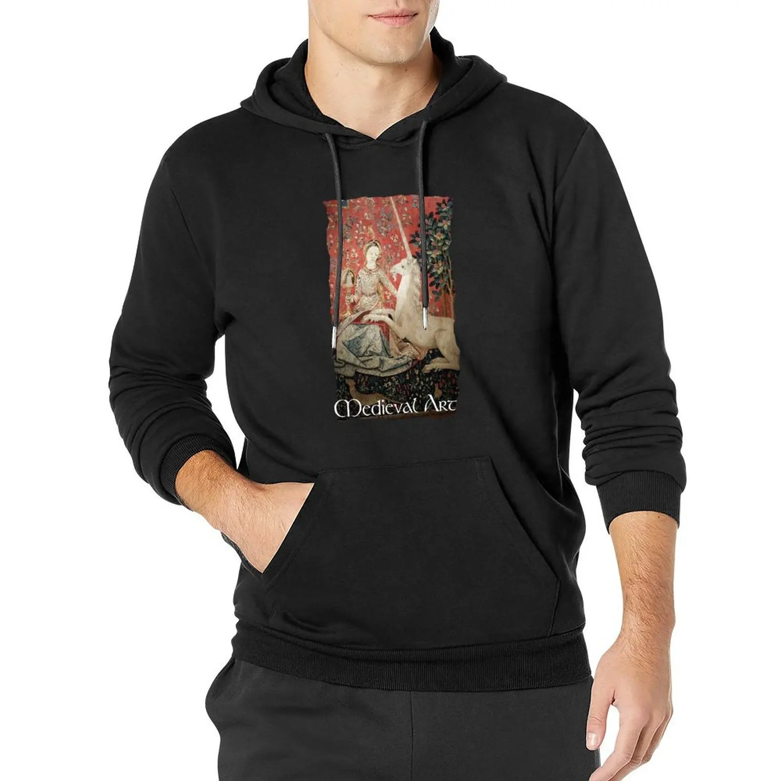 

Medieval Art - Lady and the Unicorn (by ACCI) Pullover Hoodie men's sweat-shirt set autumn clothes clothes for men pullover