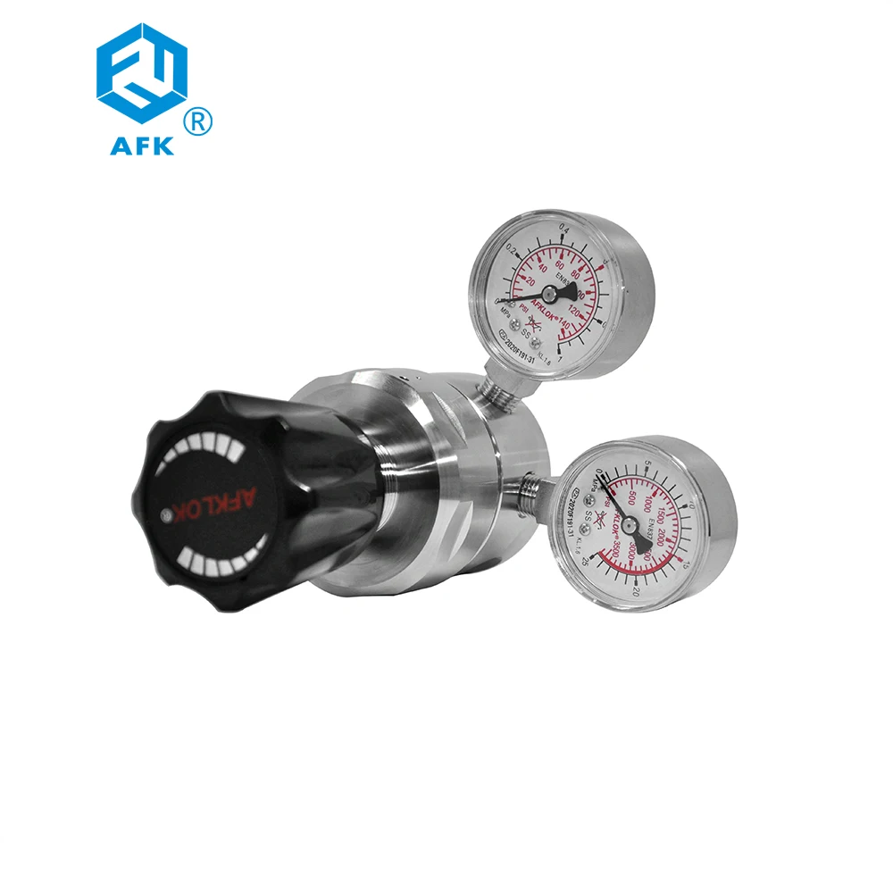 250~3000psi 316ss self operated high pressure regulator for O2/N2/Ar/H2/gas lp/C2H2/C3H8  1/2NPT female