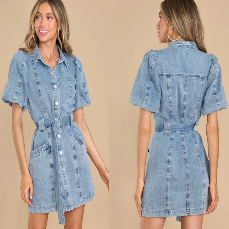 

2023 new spring summer fashion loose casual short sleeve dress WOMEN'S clothing 3229