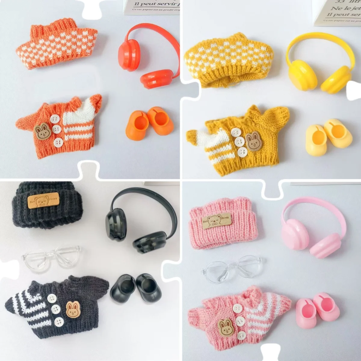 

Clothes For 17cm Labubu Gen I II III Idol Dolls Sitting Party Christmas Clothing Sweater Accessories For Korea Kpop Exo