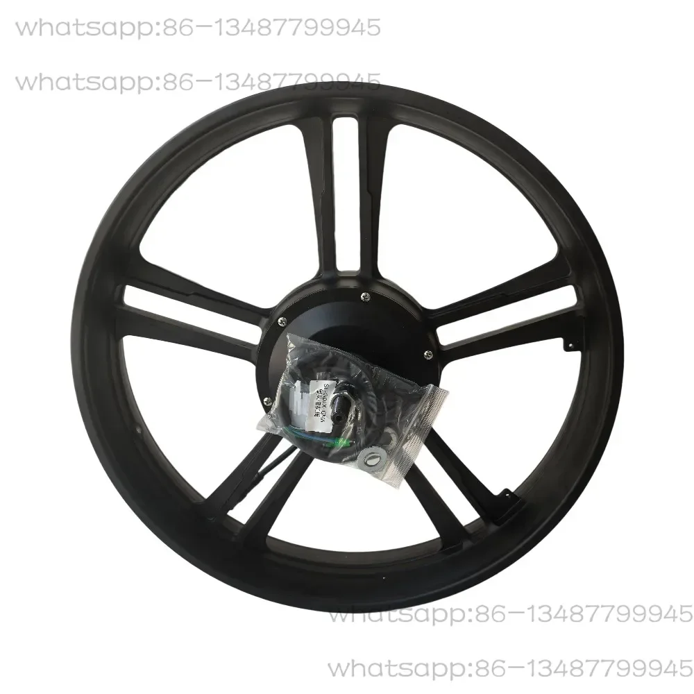 48V 750W 9pin 20 Inch Hub Motor with  Sensor for Snowmobile/ATV/UTV Conversion Kit, Compatible with Waterproof Design